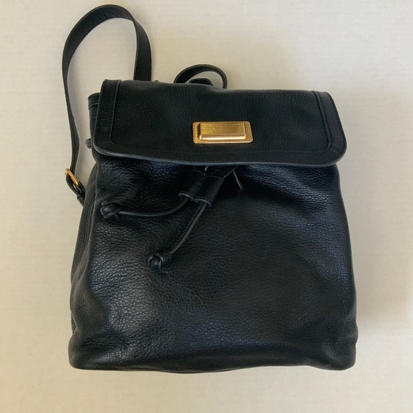 Marc by Marc Jacobs BLACK Pebbled Leather Backpack - Picture 4 of 11